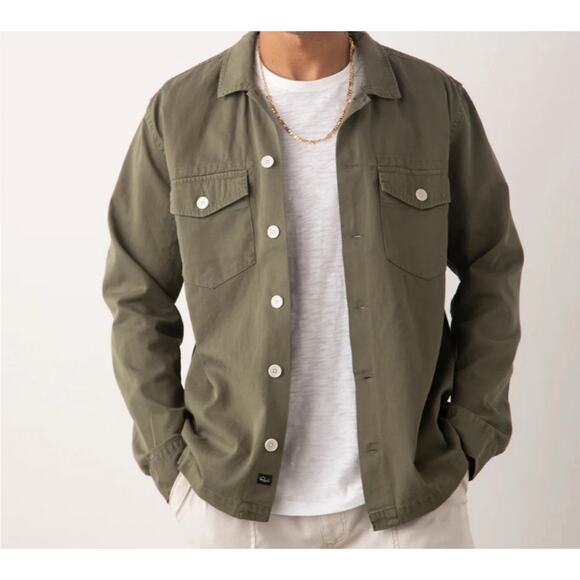 Rails Kerouac Shirt Jacket olive green button front XL XLARGE Unisex New $168 - Picture 1 of 12